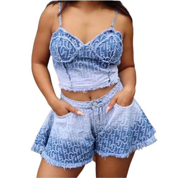 JEAN Short Set - Picture 1 of 8